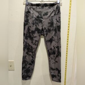 Black Tie-Dye Leggings Size Medium